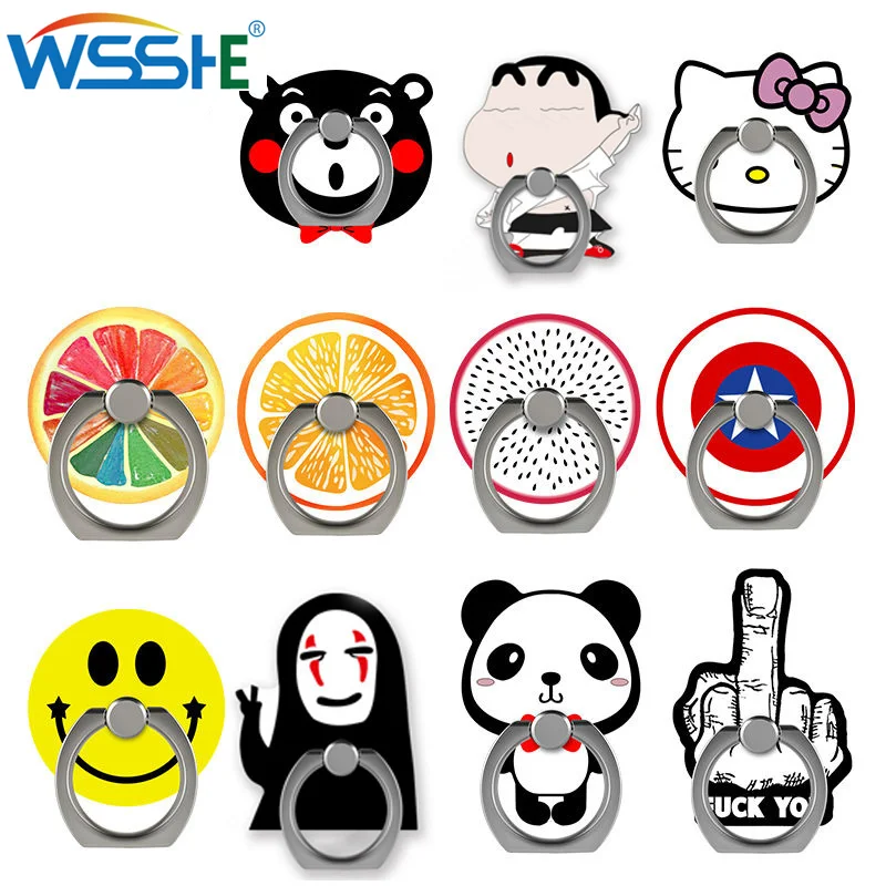 Moblile Phone holder stand Finger Ring Accessories Cute Charging for Apple iphone 8 XS X 7 plus CellPhone Universal hello kitty