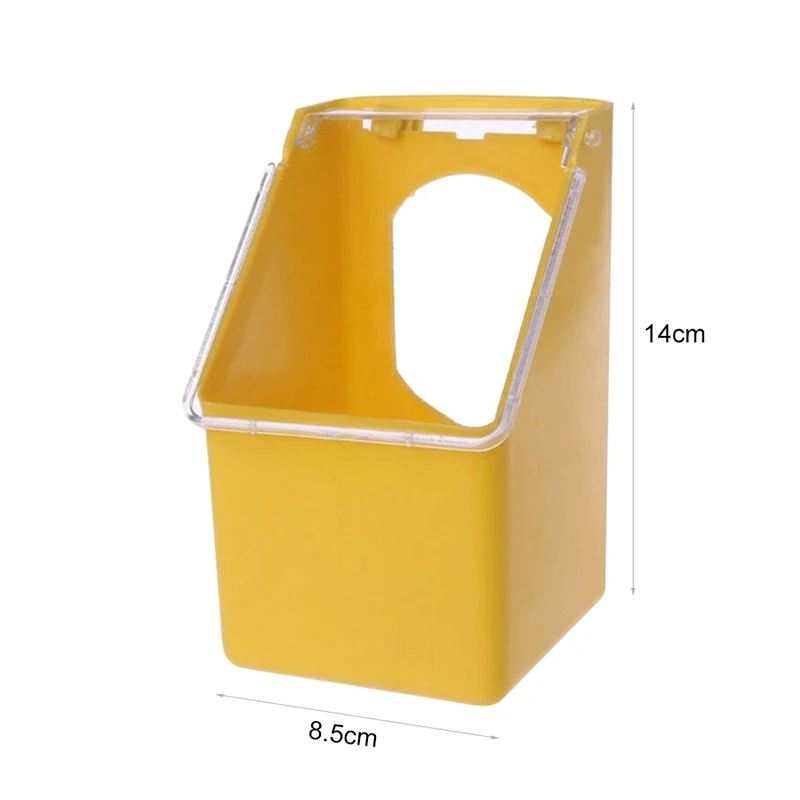 Practical Bird Feeder Anti Splash Feeding Bowl Box Splash Proof Cage Parrot Pigeon Budgie Drink Water Feeding Equipment Plastic