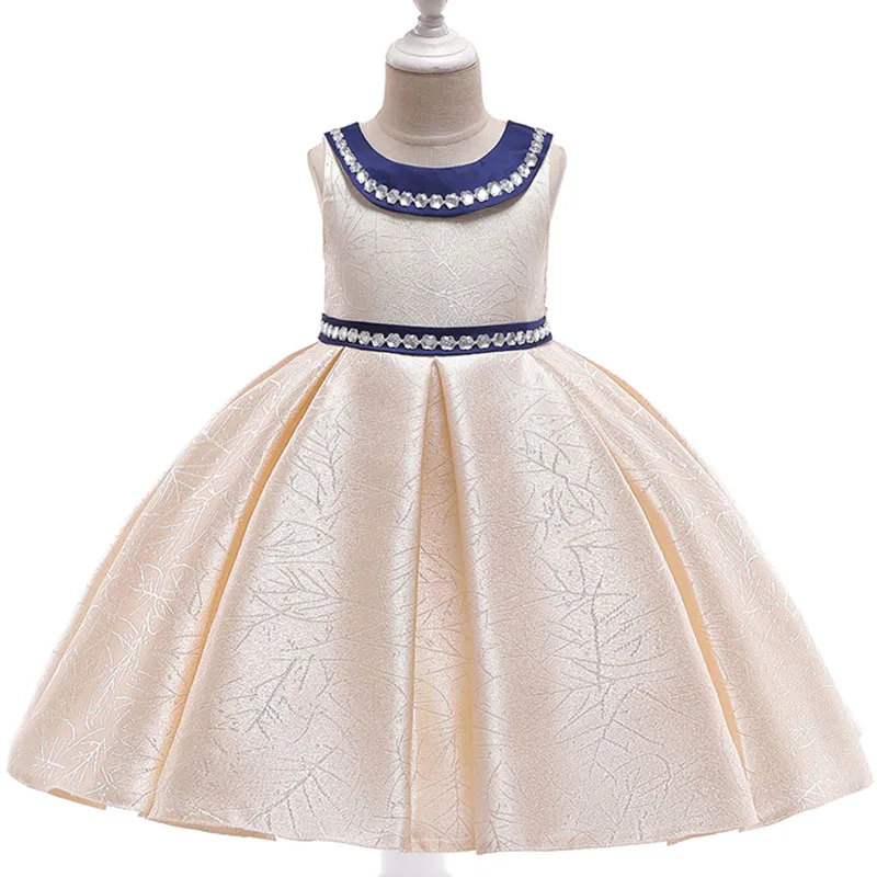 Высококачественное Пышное вечернее платье с рукавами для девочек детское элегантное платье с жемчужинами и бусинами для девочек Vestido Comunion