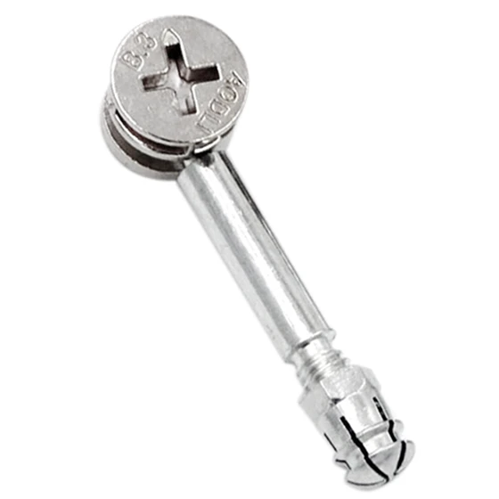 

New Furniture Cabinet Fixing Screw Locking Cam Bolt Nut Fitting 10 Sets