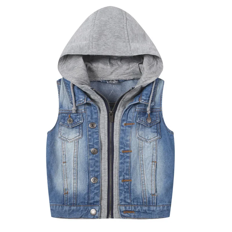 children boy denim vest kids cowboy coats for boys clothing spring boy