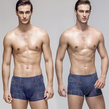 

Klorify Hot Sale Solid Square Sexy Boxer Shorts Mens Underwear Breathable Bamboo Men's Underwear Boxers Man Boxershorts For Boy