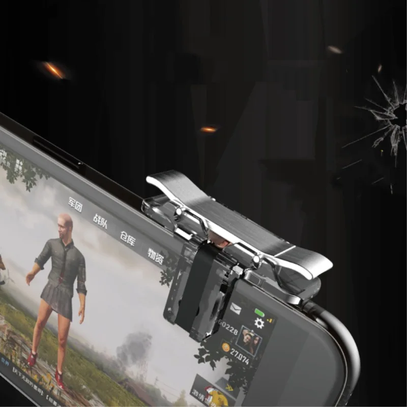 

Mobile Game Controller-Sensitive Shoot New T10S Transparent Quick Shooting Game Handle Mobile Metal Gamepad Phone Game-Console