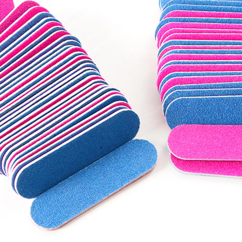 

100pcs Disposable Nail File Professional Nail Art Sanding Buffers Manicure Pedicure Grind Sponge DIY UV Gel Polish Tool LE858
