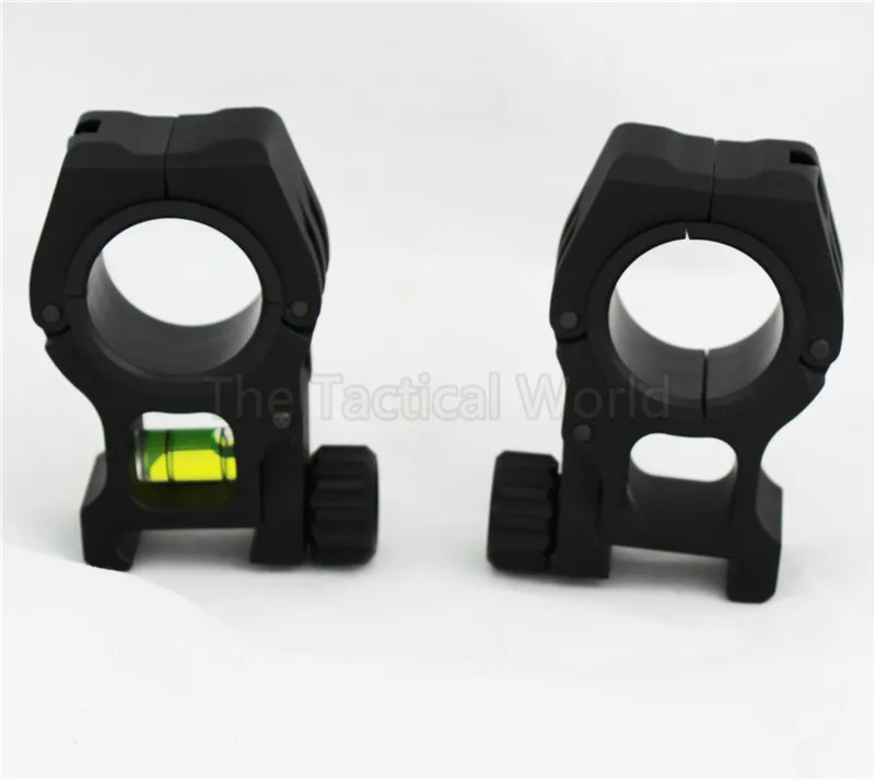 Acessórios de Caça Montagem em Trilho Bolha para 20mm Tático Comum Nível Picatinny Airsoft Rifle Combate Scope Montar 25.4mm - 30mm Uso 10 Esporte e Lazer