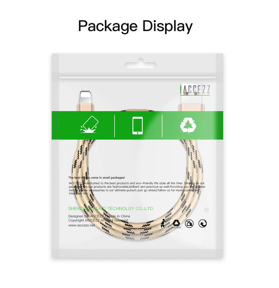!ACCEZZ 2.4A USB Cable For iphone X XS MAX XR Support Data Transmission Phone Nylon Charging Cord 1M For iphone 8 7 6 5 Plus SE (10)