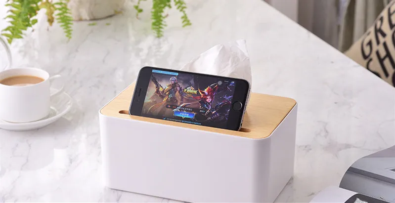 Японский стиль, деревянная бумажная коробка для полотенец, коробка для салфеток с Солт для телефона, креативная Бытовая коробка для хранения обеденного стола