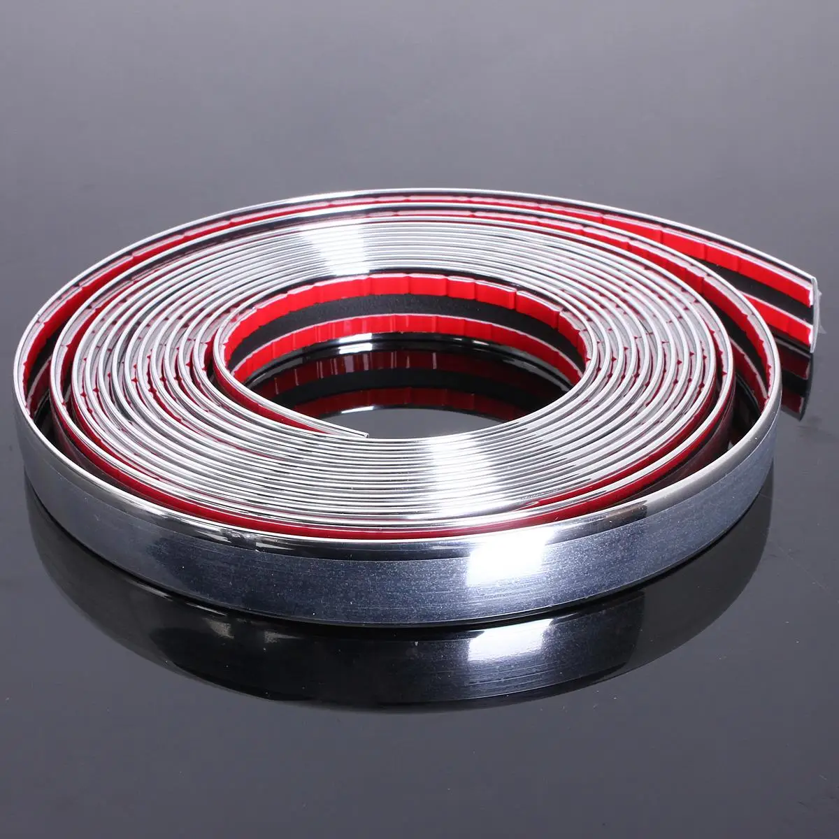 Gaetooely 20mm 5m Chrome Car Styling Moulding Strip Trim Self Adhesive Crash Protector Van Gaetooely 20mm 5m Chrome Car Styling Moulding Strip Trim Self Adhesive Crash Protector Van