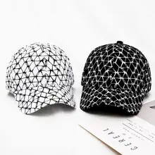 Шляпа Лето корейский стиль квадратная Бейсбольная Шляпа Колледж стиль хип-хоп мода досуг Защита от солнца крутая бейсболка Регулируемая