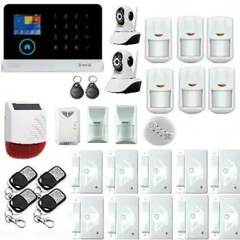 

Yobang Security- 2.4G Wireless Wifi GSM Alarm Systems With Security Camera Pet Immune Detector Flash Waterproof Solar Siren