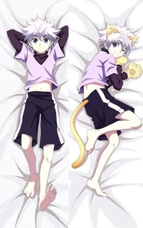Аниме Hunter X персонажи Killua Zoldyck Kurapika Hisoka Kulolo Dakimakura наволочка обнимающая