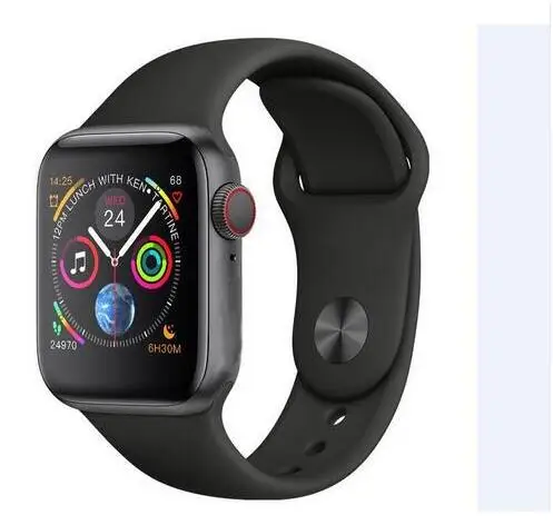 Часы с монитором сердечного ритма 4 IWO 8 44 мм, умные часы с Bluetooth, Смарт-часы, чехол для apple iPhone 6 7 8 X XS, Android, смартфон
