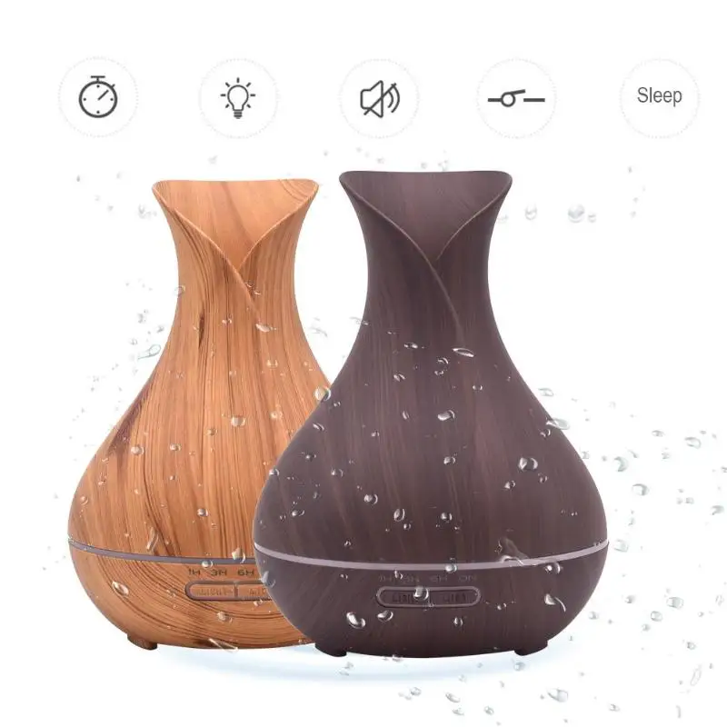 

400ml Ultrasonic Air Humidifier Aromatherapy Essential Oil Mist Maker Aroma Colorful Lamp Diffuser for Home Office