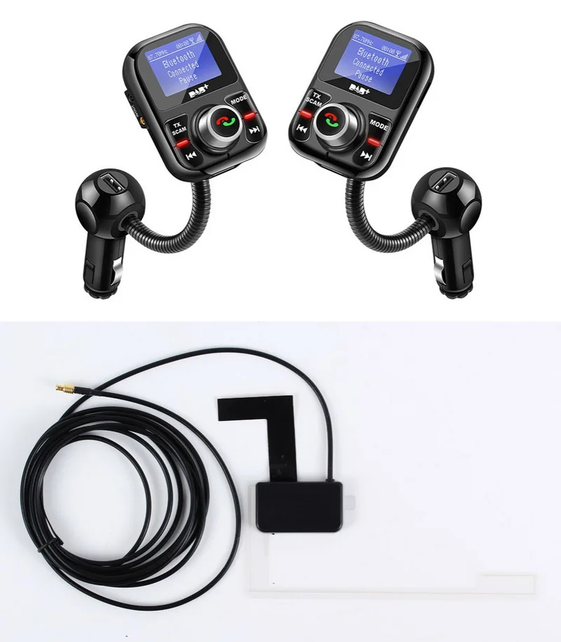 MP3 цифровой плеер DAB/DAB+ приемник антенна Bluetooth зарядки Порты TF USB без использования рук, fm передатчик, автомобильный набор, ЖК-дисплей Дисплей