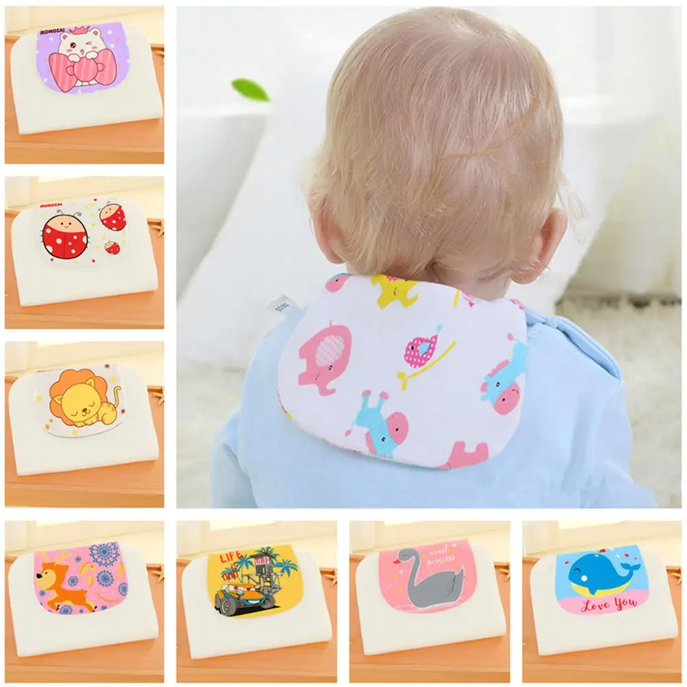 

32*24cm Baby Sweat Towel 4-layer Sweat Towel Cotton Cartoon Gauze No Fluorescent Agent Pad Cartoon Print Baby Towel Sweat towel