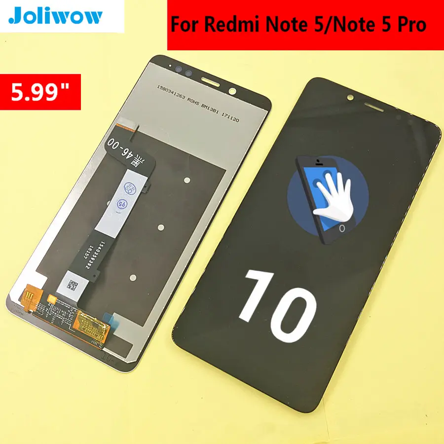 ЖК дисплей с сенсорным экраном и дигитайзером в сборе для Xiaomi Redmi Note 5 Pro сменный