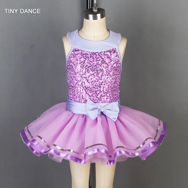 

Purple Sequin Dress for Kids Ballet Dancing Performance Costumes Ballet Dance Tutu Party Dresses 19805