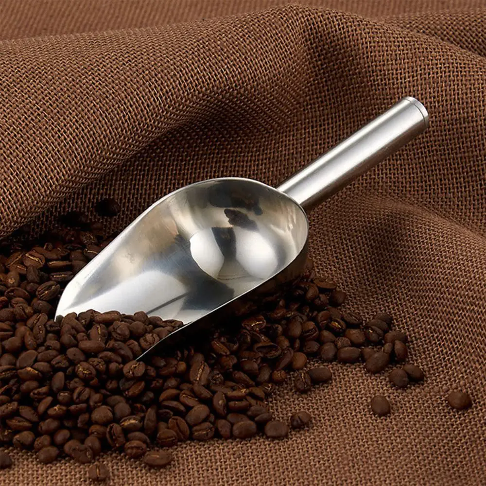 

Household 1PC Kitchen Bar Tool Practical Buffet Nut Grain Shovel Creative Stainless Steel Candy Ice Cube Flour Scoop