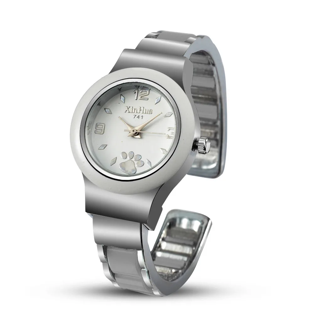 

2019 XINHUA Women Watches Stainless Steel Bracelet Bangle Cute Puppy Footprint Designer Watch Female Clock Relogios Feminino