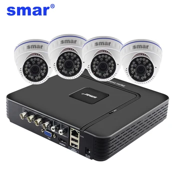 Камеры ВИДЕОНАБЛЮДЕНИЯ DVR Система Цифровой Комплект 4 Канала CCTV DVR HVR NVR 3 в 1 Video Recorder 4 шт. 700TVL Инфракрасная Купольная Камера безопасности Камеры ВИДЕОНАБЛЮДЕНИЯ DVR Система Цифровой Комплект 4 Канала CCTV DVR HVR NVR 3 в 1 Video Recorder 4 шт. 700TVL Инфракрасная Купольная Камера безопасности