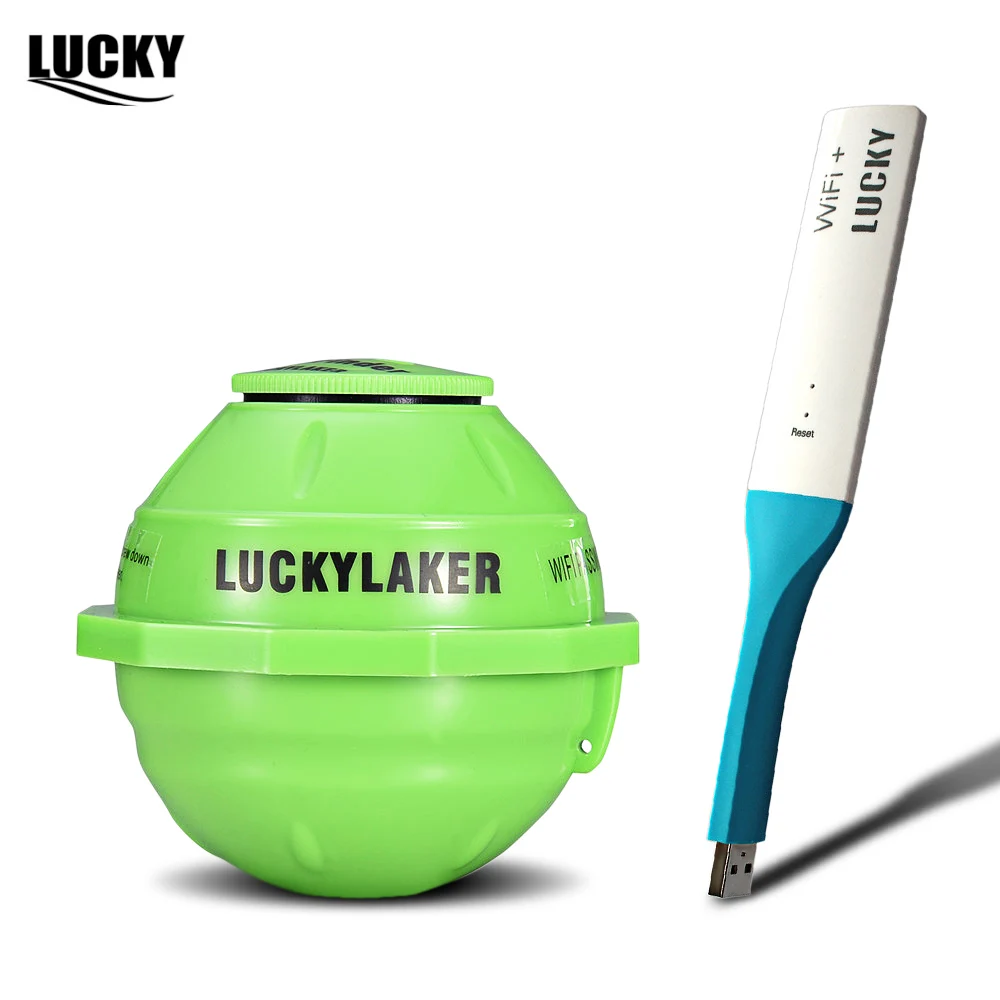 LUCKY FF916 WiFi Wireless Fish Finder Russian Sonar Fishfinder APP Best Deeper Echo Sounder Bite Alarm for Depth Fishing