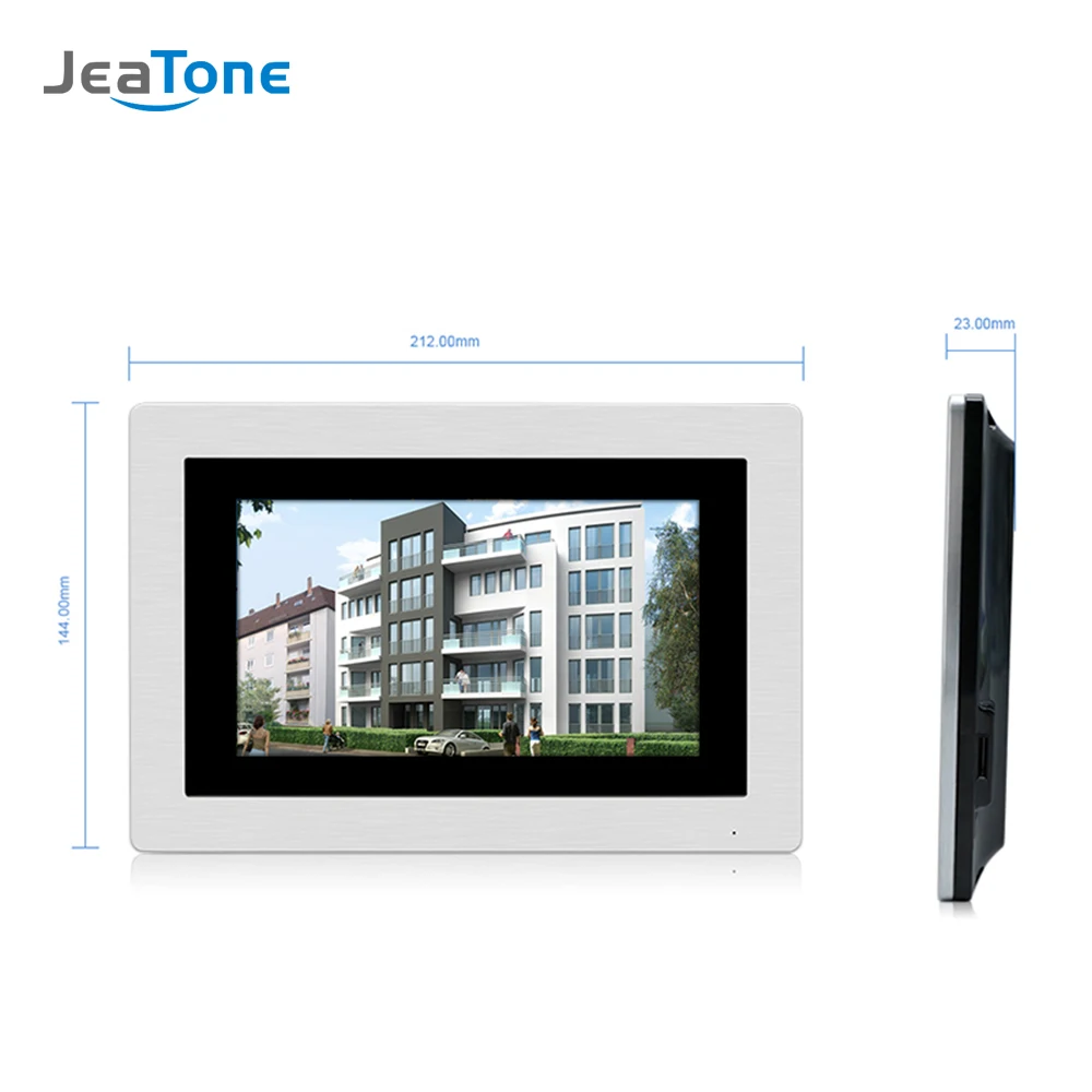 7'' Touch Screen WIFI IP Video Door Phone Intercom +POE Switch 5 Floors Building Access Control System Support Password/IC Card
