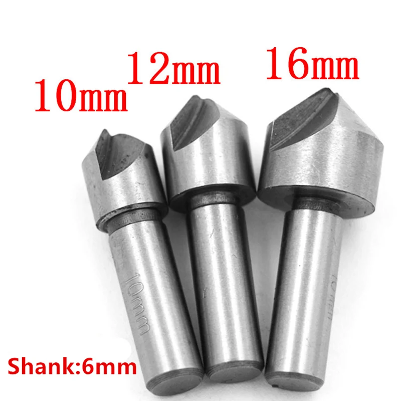 3pcs Countersink Hss Drill Bits Set Hole Cutter Woodworking Kits Round