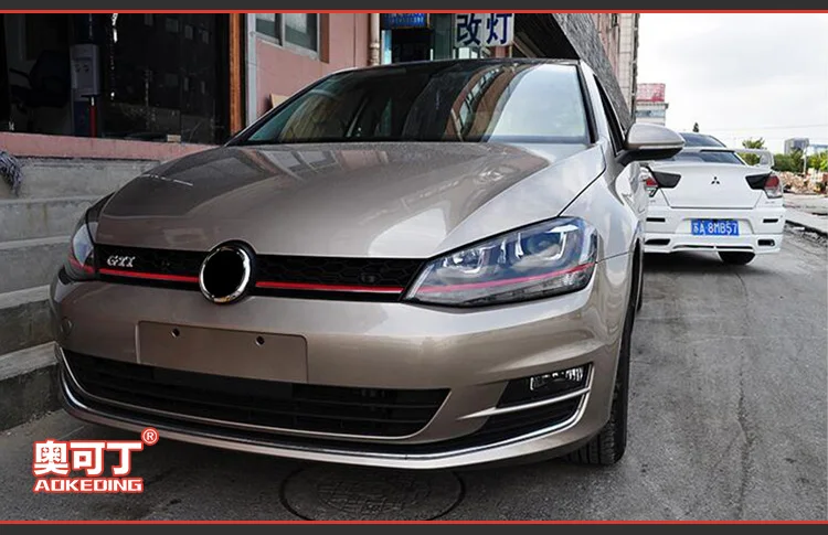 АКД стайлинга автомобилей для VW Golf 7 фара 2013- один U GTI Дизайн светодиодный ДХО Hid лампы Глава ангел глаз Bi Xenon балки аксессуары