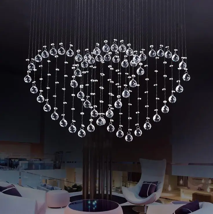 

FREE SHIPPING EMS Heart wedding lights modern romantic lamp lamps k9 crystal lighting living roon dinner light