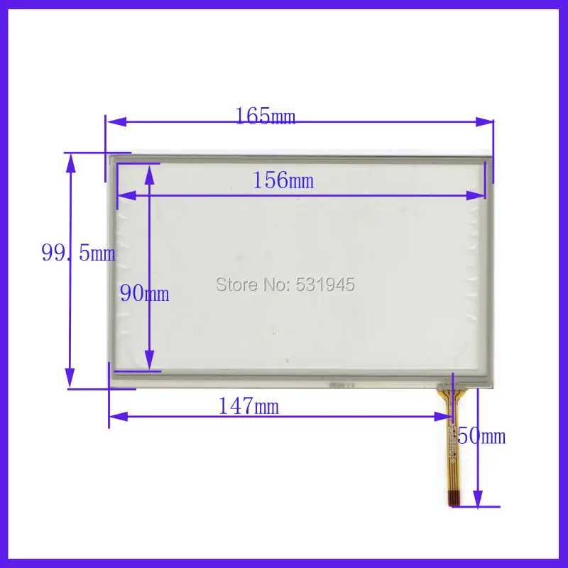 

ZhiYuSun 165mm*99.5mm New 7 Inch Touch Screen for 7GPS the GLASS is 165*99.5 for tble compatible XWT433 for soling gps touch