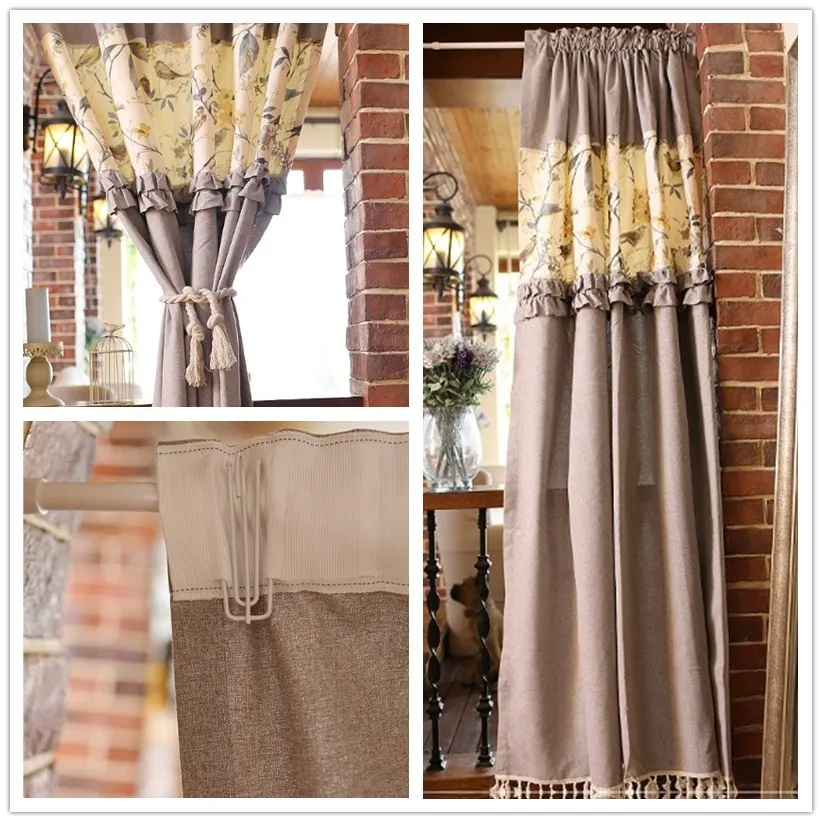 Juyang Pastoral Style Partition Curtains Decorative Feng Shui