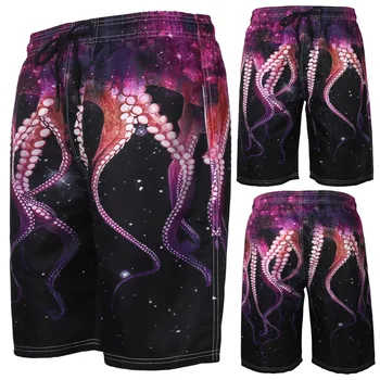 

Men's pants Mens Summer 3D Print Graphic Casual Athletic Beach pants