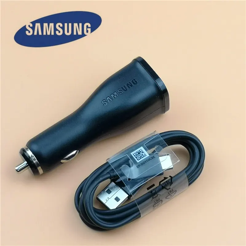 Original Samsung Car Charger Adapter Adaptive Fast Charge Usb Car-charger for galaxy s8 s9 plus a5 2017 note 8 9 Mobile Phone