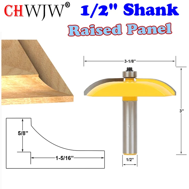 Cove raised 2024 panel router bits