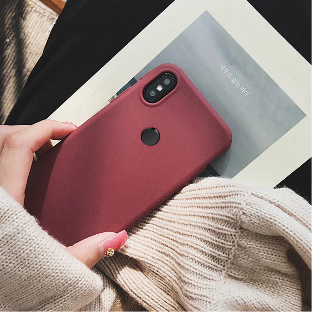 

LECAYEE Phone Case For Xiaomi 9 SE Mi 8 lite 8 PRO Matte Silicone Case Cover Xiaomi A2 lite TPU Bumper cell-phone Cover Mi 6 5 X