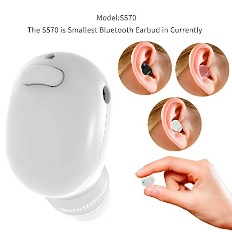 

Mini Wireless Bluetooth Earbud Invisible Earphone Handsfree Headset with Mic for iPhone mobile phone for Car Safety drving