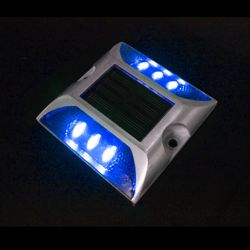 Nouveau Ip68 Etanche 360 Degres De Securite De La Circulation Led Lumiere Solaire Chat Yeux En Aluminium Solaire Plot De Route Route Srs 002 Aliexpress