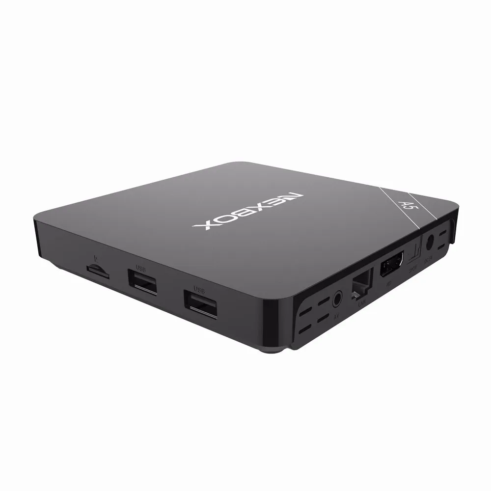 NEXBOX A5 2 GB/16 GB Amlogic S905X четырехъядерный процессор Cortex A53 Andrews 6,0 Smart tv BOX 2,4G WiFi 4K 2K H.265 медиа-приставка