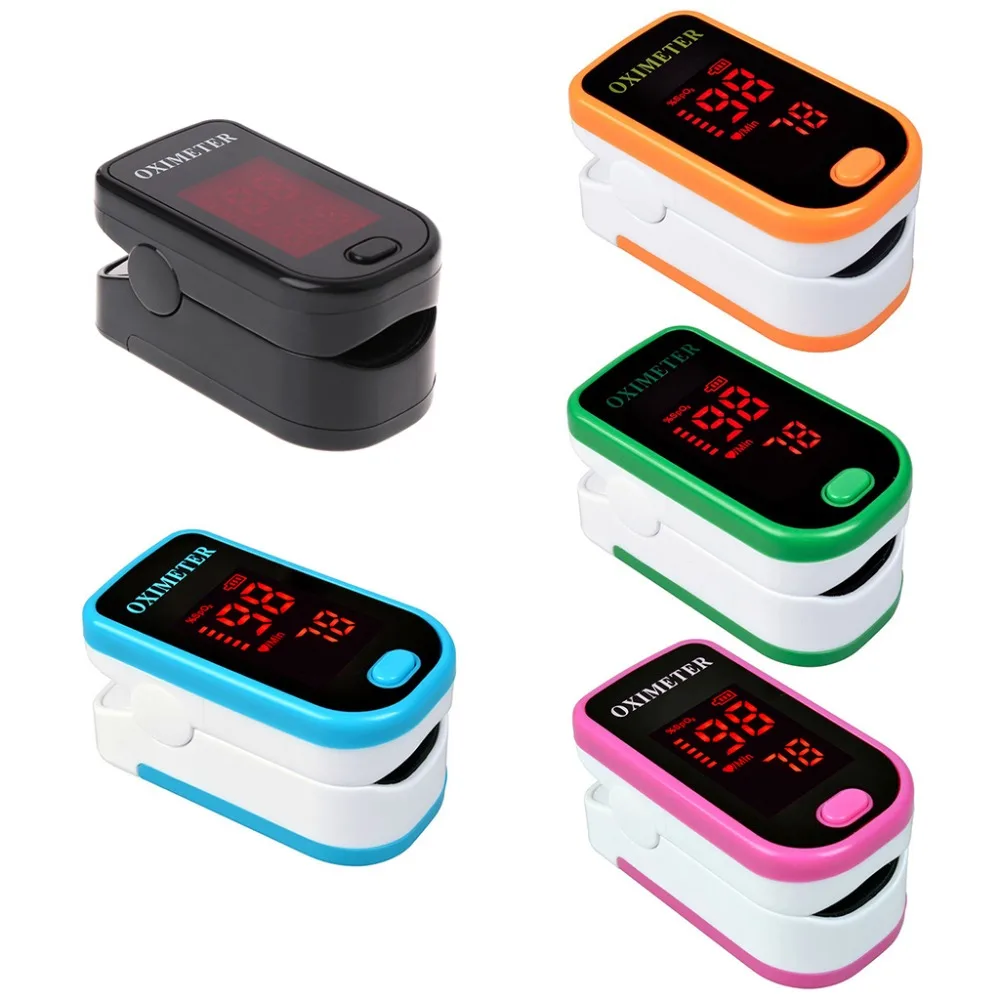

ZLROWR 1 Pcs Health Finger Pulse Oximeter Portable Fingertip Pulsioximetro Heart rate