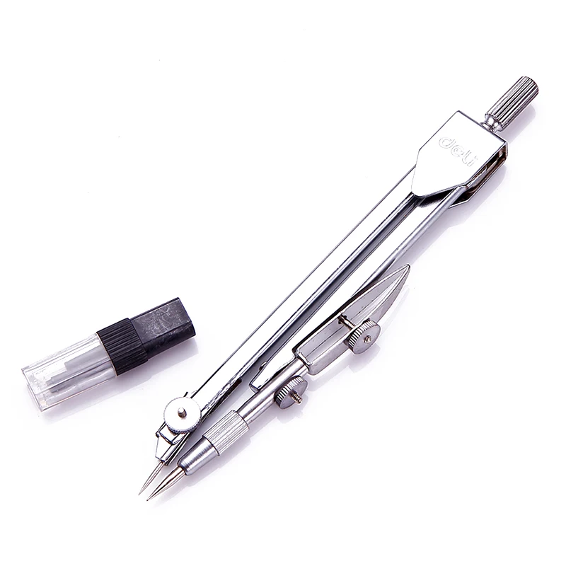 

Deli Stainless Steel Drawing Compass Math Geometry Tools for Circles School Supplies for Student Stationery (Included Box)
