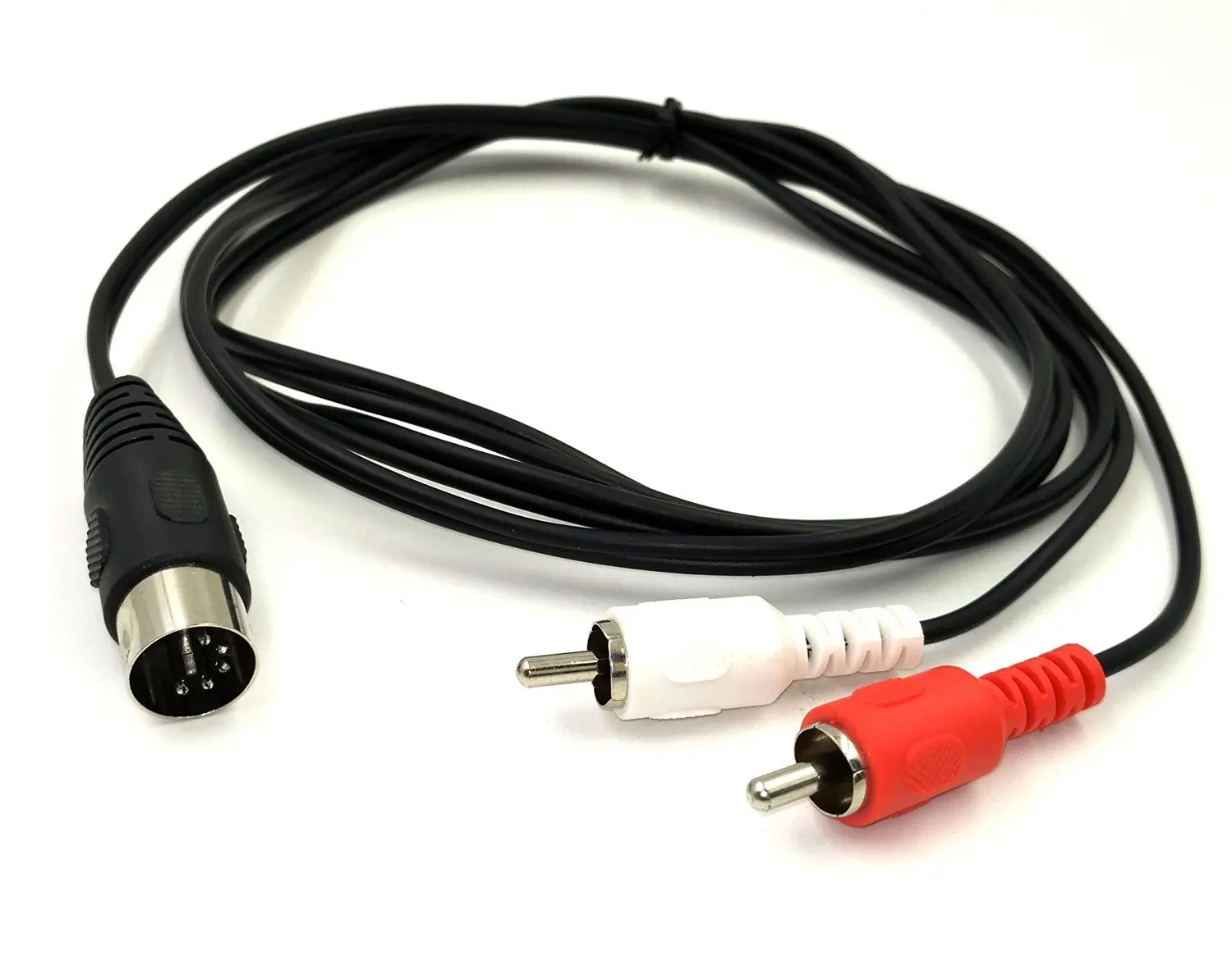 5 контактный DIN Штекерный штекер 2RCA кабель переходник аудио 1 м|5 pin din plugs|din pinplug |