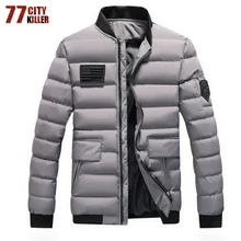 77City Killer, военная куртка-бомбер, парка, зимняя куртка, Мужская, толстая, теплая, с подкладкой, пальто, полиэстер, верхняя одежда, пальто для мужчин, большие размеры M-5XL