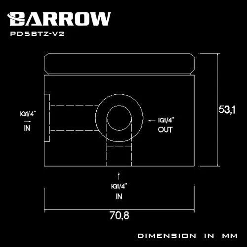 Курган YKD5BTZ-V2/PD5BTZ-V2 POM/PMMA Акриловый водяной насос для D5/MCP655 serise насос водяного охлаждения компьютера