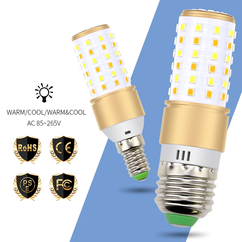 

LED Lamp E27 Corn Bulb E14 LED Light 220V Corn Lamp 2835 SMD Power LED 4W 5W 7W Home Lighting Three Color Temperature Integrated