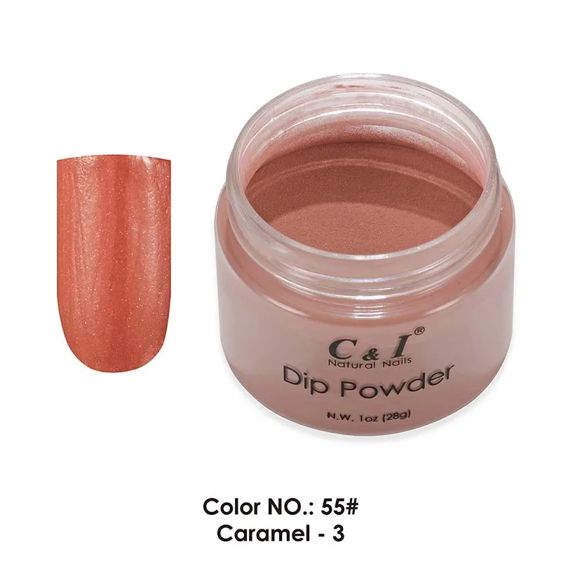 C& I Dip Powder, color#30-#60, цвет ногтей, эффект геля для ногтей, 28 г - Цвет: 55