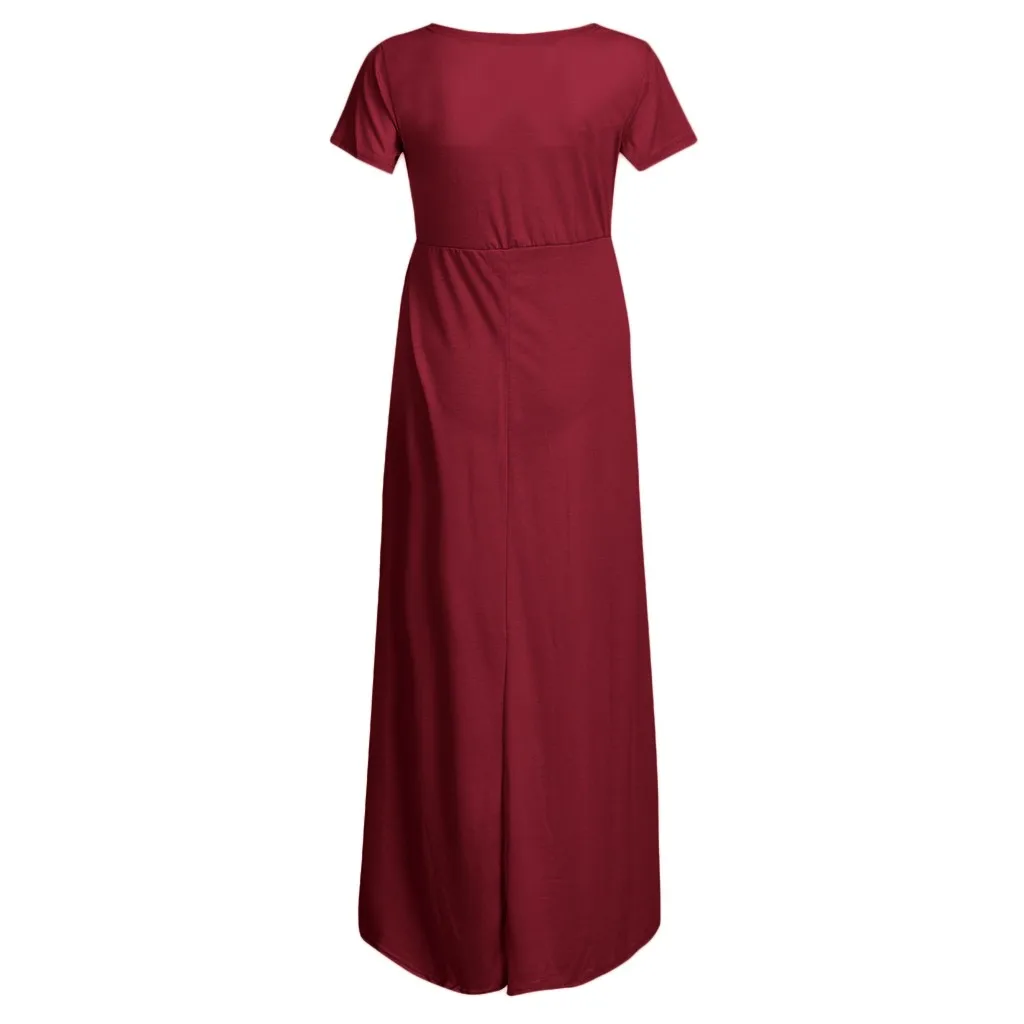 TELOTUNY платье для беременных женское платье с v-образным вырезом и коротким рукавом женский сарафан Одежда женская одежда модная новинка Dec25