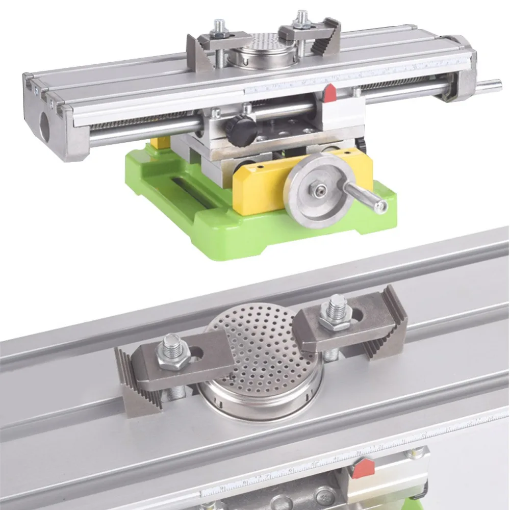 

Hot Multifunction Working Cross Table Worktable Milling Machine Adjustme X-Y, Compound Drilling Slide Table for DIY Bench Drill