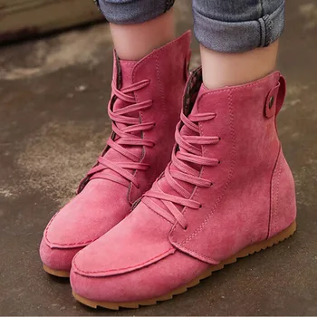 

Nice Autumn And Winter Boots Snow Boots For Women And Martin Boots Suede Leather Boots Couples Cotton Shoes Botas Mujer Z165