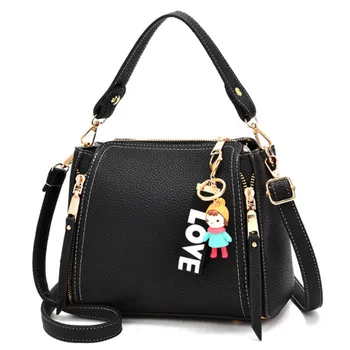 

2019 Vintage Women's Handbags Famous Fashion Brand Solid Shoulder Bags Ladies Flaps Simple Cossbody Bag For Women