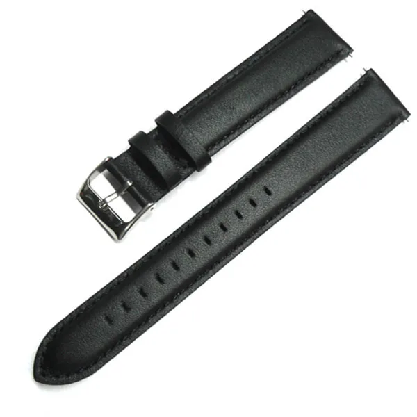 YQI ремешок для часов из натуральной телячьей кожи 20 мм черный сверхдлинный ремешок для часов для мужчин часы для автоматических часов